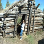 Log cabin from the gold rush (Yukon)